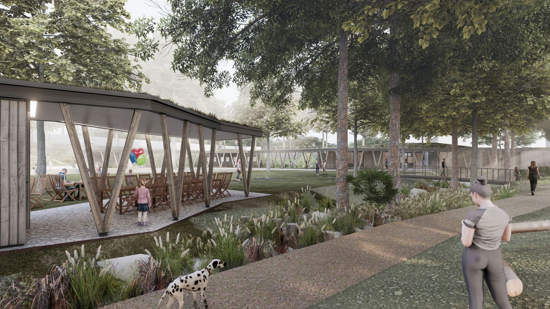 Transformation of the Jemnice &quot;summer tree&quot; valley - 2nd place