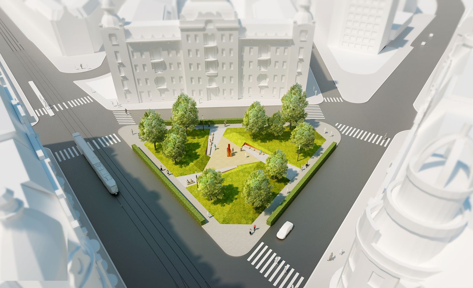 Reconstruction of the central part of Konečné náměstí - TIVOLI - 1st place