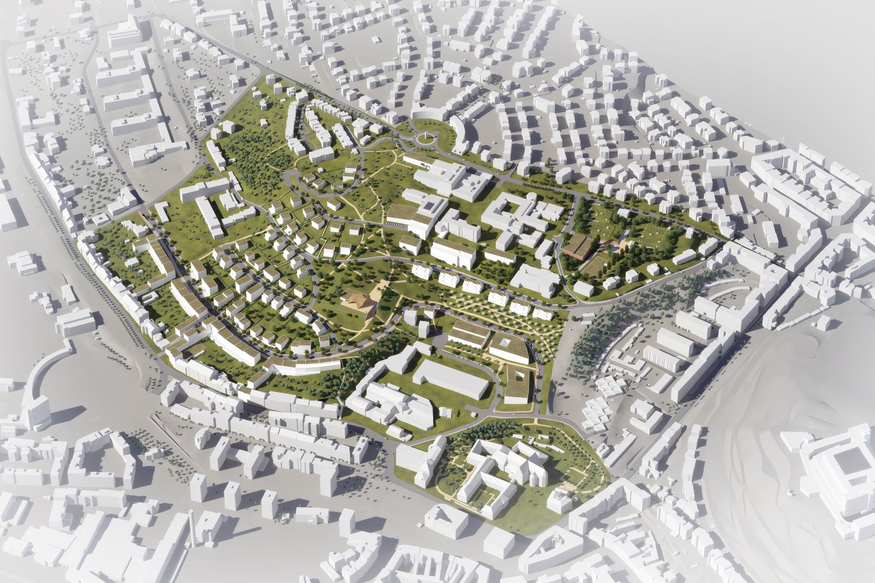 Future development of the hill Žlutý vrch in Staré Brno - 2nd place