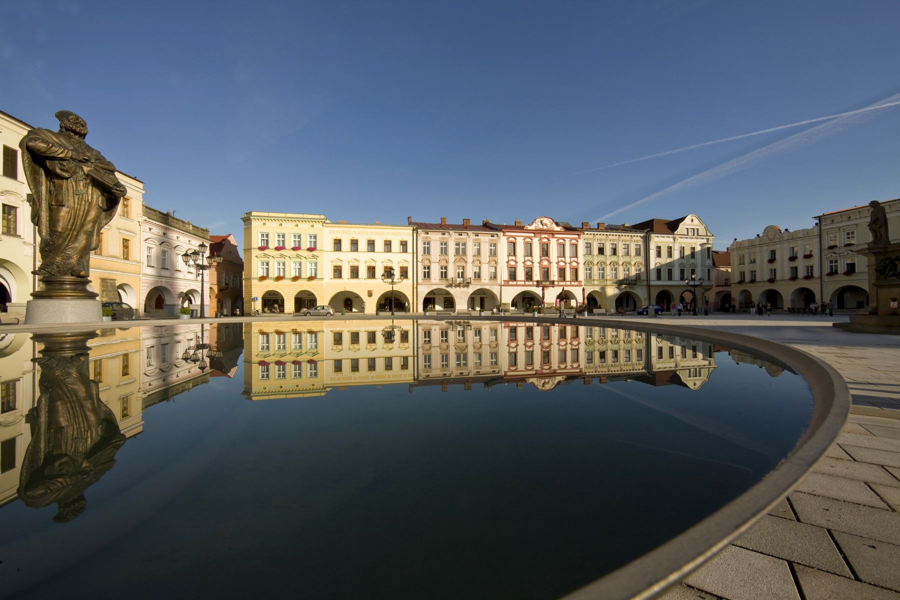 The square Masarykovo náměstí in Nový Jičín